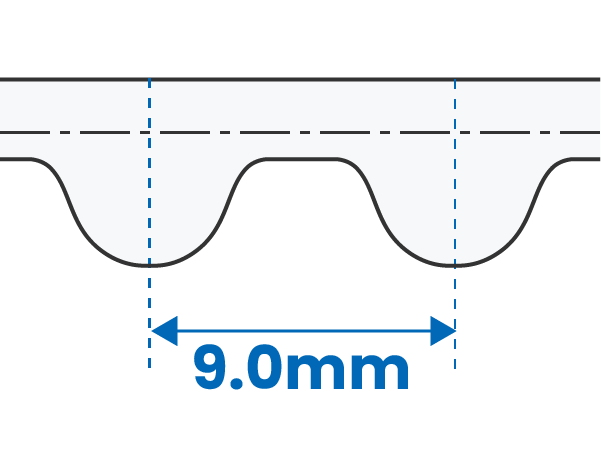 Tooth Profile (9.0mm)