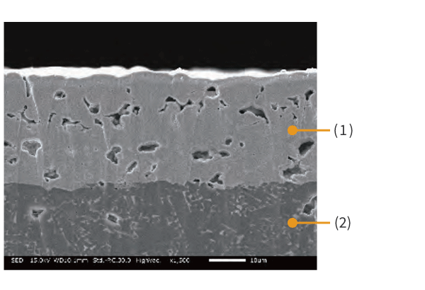 <small>Printing Process<br> (1) Cu Paste / Active Metal Paste <br>(2) AlN Substrate</small>