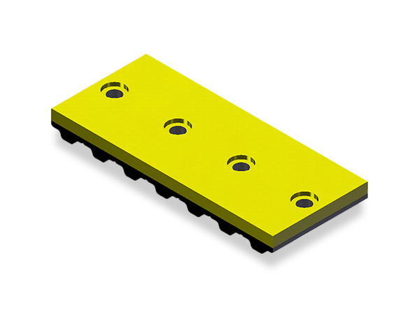 Two-layered belt for pillow packing machines