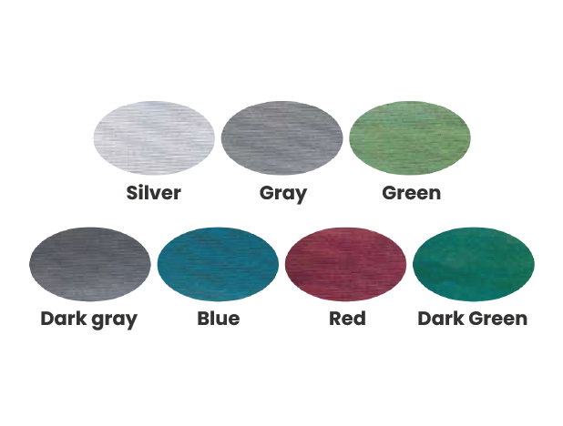 Colorful finishes are possible